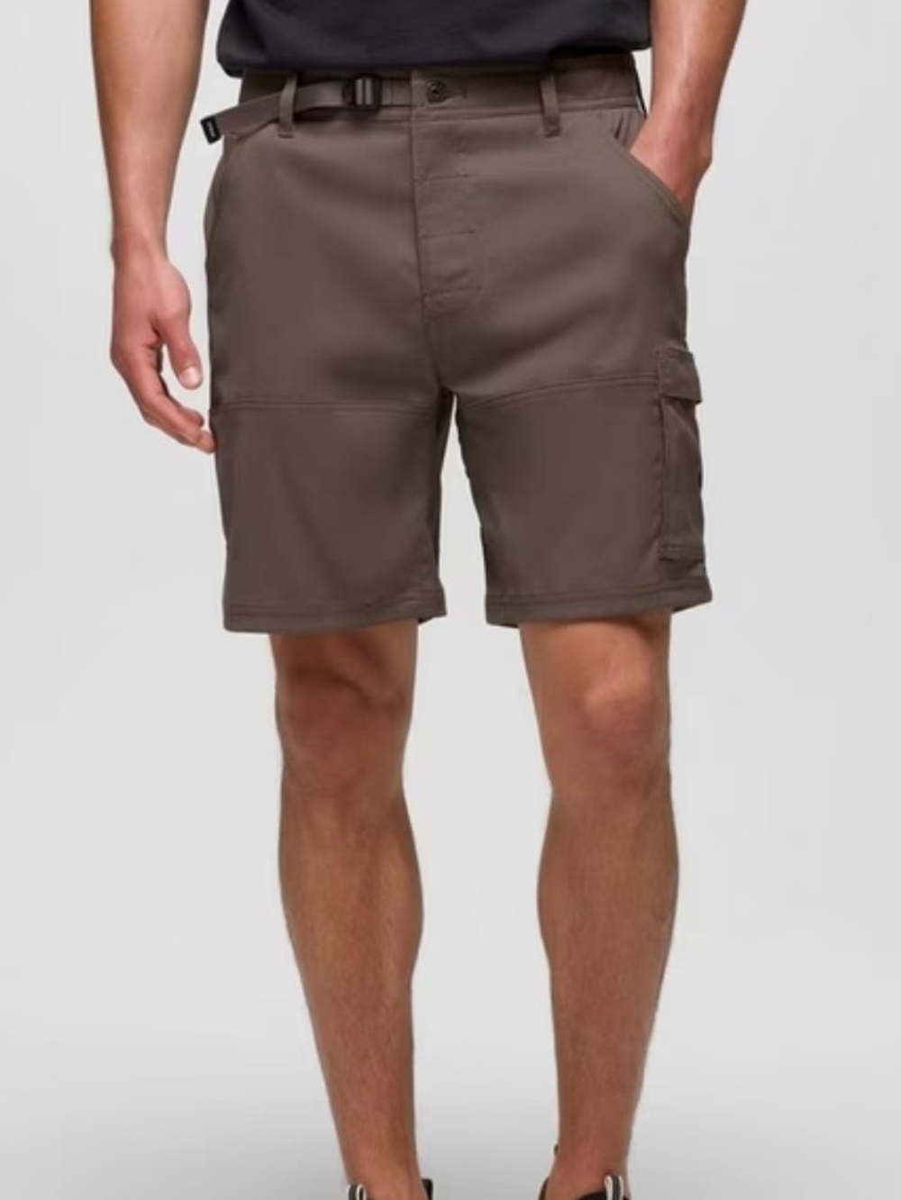 Prana Zion Breathe Stretch Cargo Hiking Active Outdoor Belted Shorts Mens M